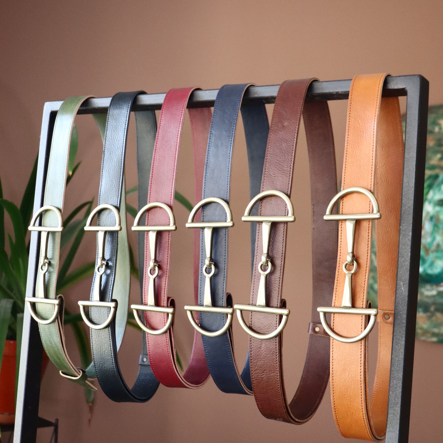 Belt with horse bit