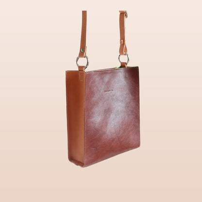 Pieni olkalaukku, mokka / beige