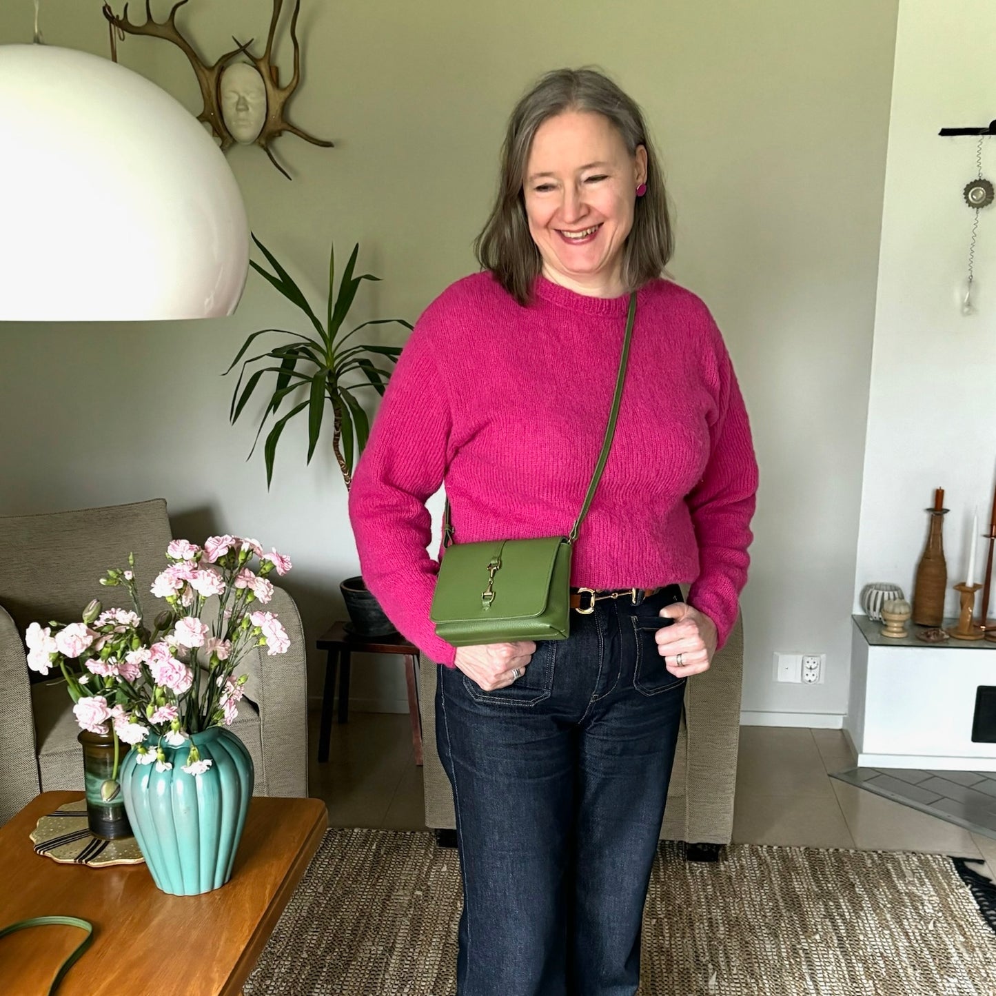 Shoulder bag Iiris, green